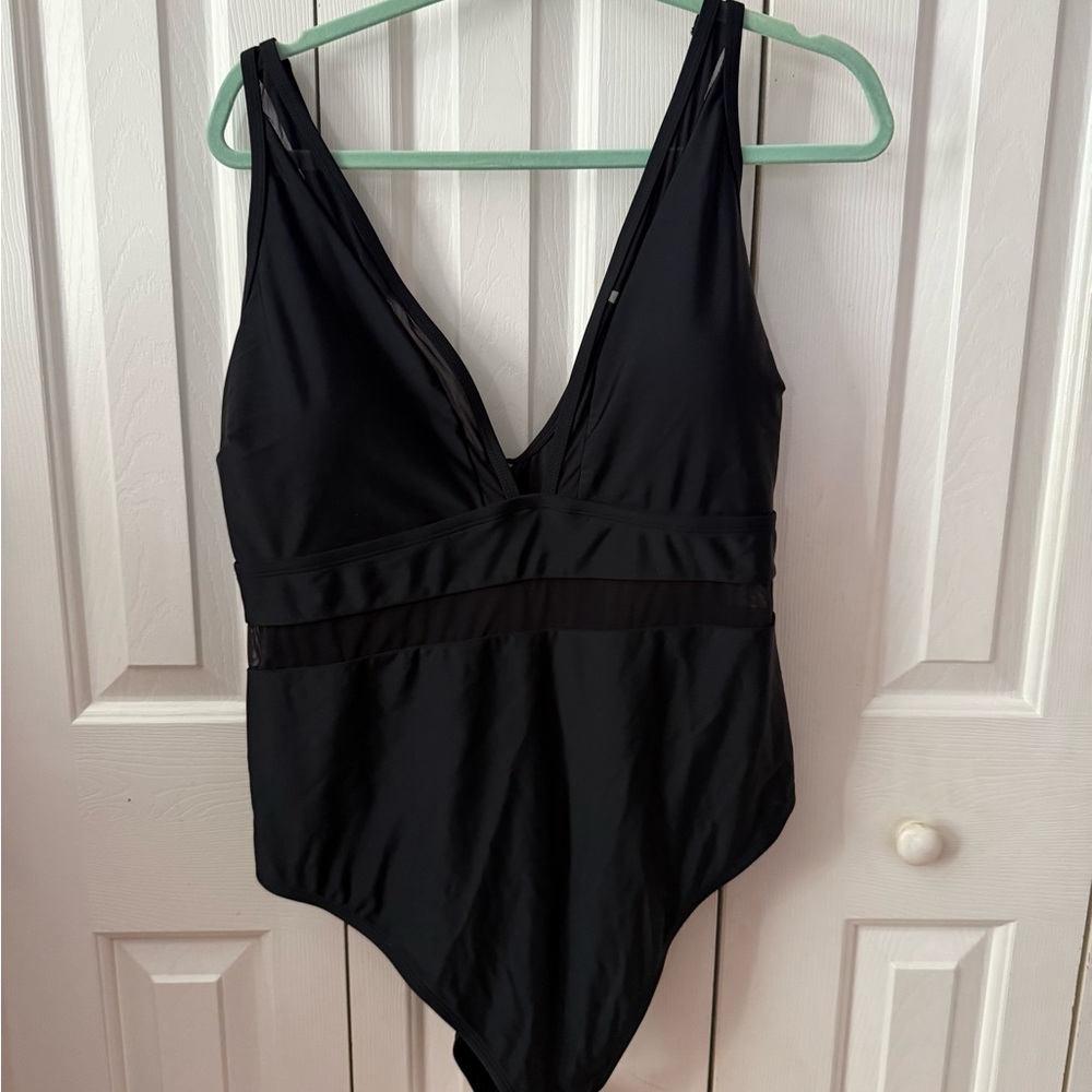 Plus Size Black Swimsuit
